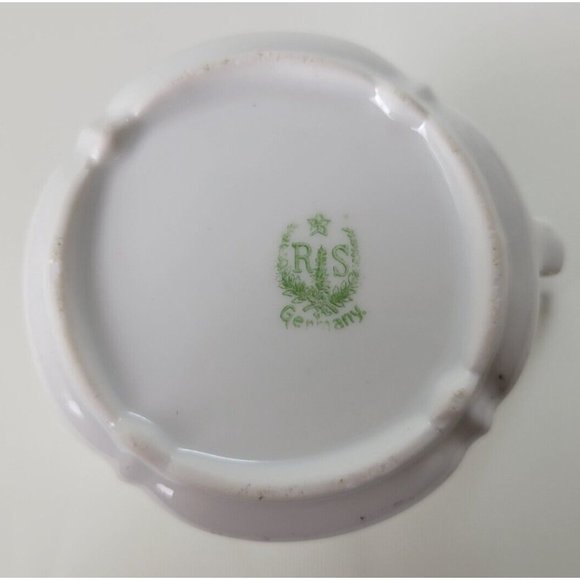 Vintage RS Germany Floral Creamer Roses Tillowitz - Picture 7 of 7